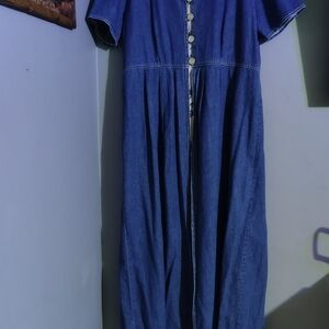 Panache Blue Cotton Dress